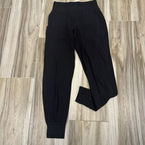 Lululemon Stretch High Rise Jogger Size 6X27.5 Black Casual Yoga Athleisure Nulu